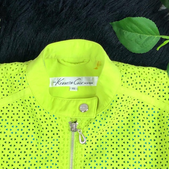 EUC Kenneth Cole NY Moto Neon Jacket - Picture 6 of 10